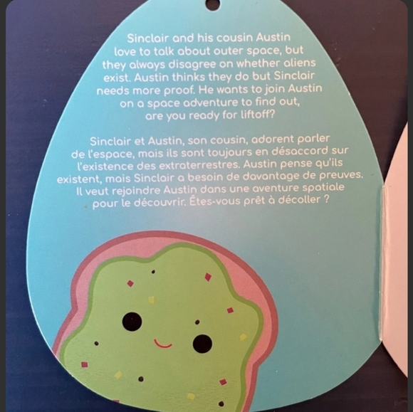 Squishmallow Sinclair the Avocado Toast 12" - Picture 2 of 3
